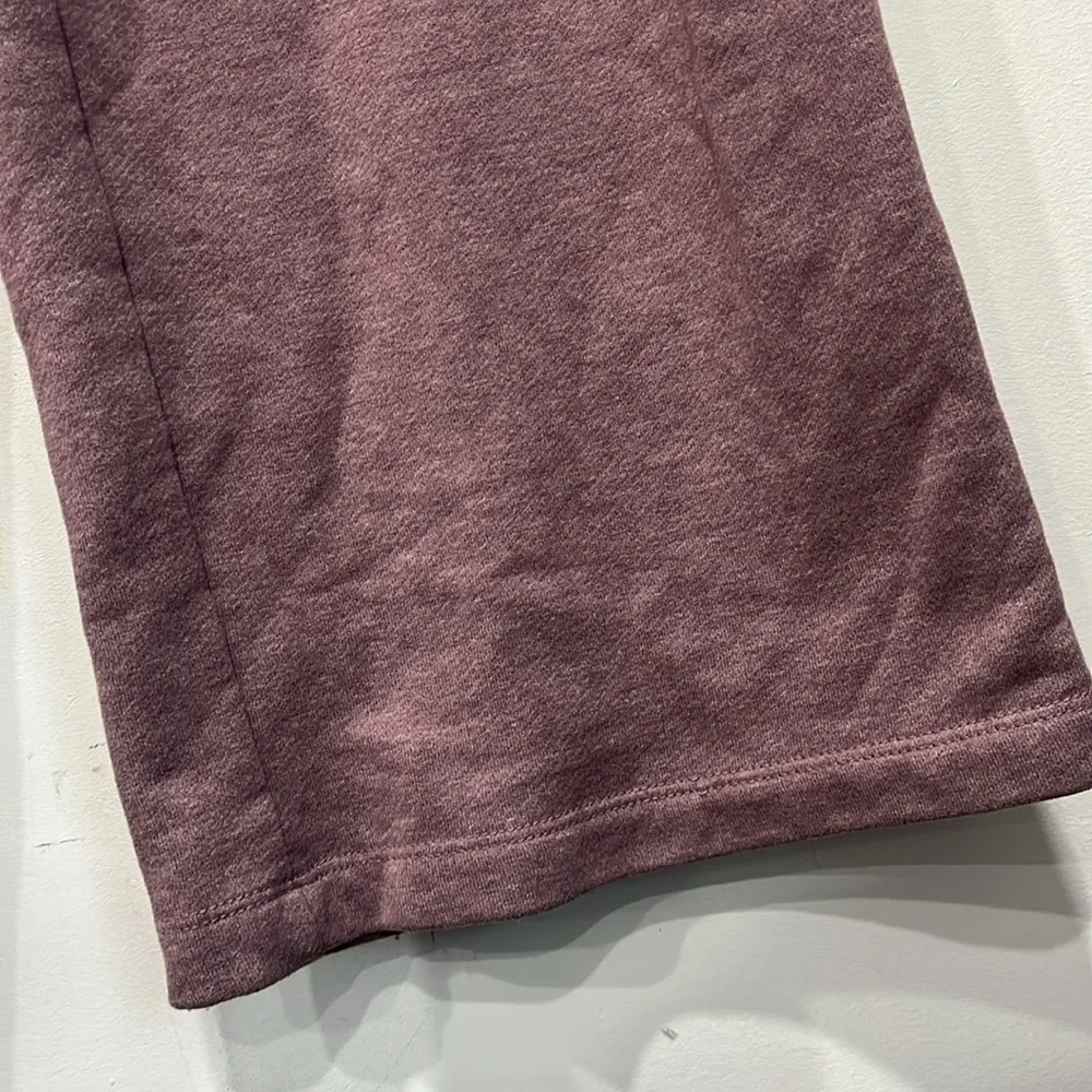 Alphalete Wide Leg Sweatpants in Brushed Fabric in Heather Maroon size Large - Picture 10 of 15